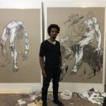 Dawit Abebe e la sua mostra a Addis Abeba.