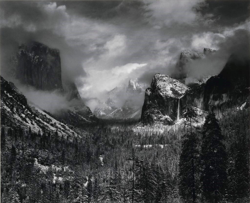 Ansel Adams, Clearing Winter Storm, Yosemite National Park, California (1938). Image courtesy of Christie's Images Ltd. 2017.