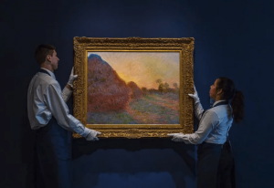 La tela "I covoni" di Claude Monet