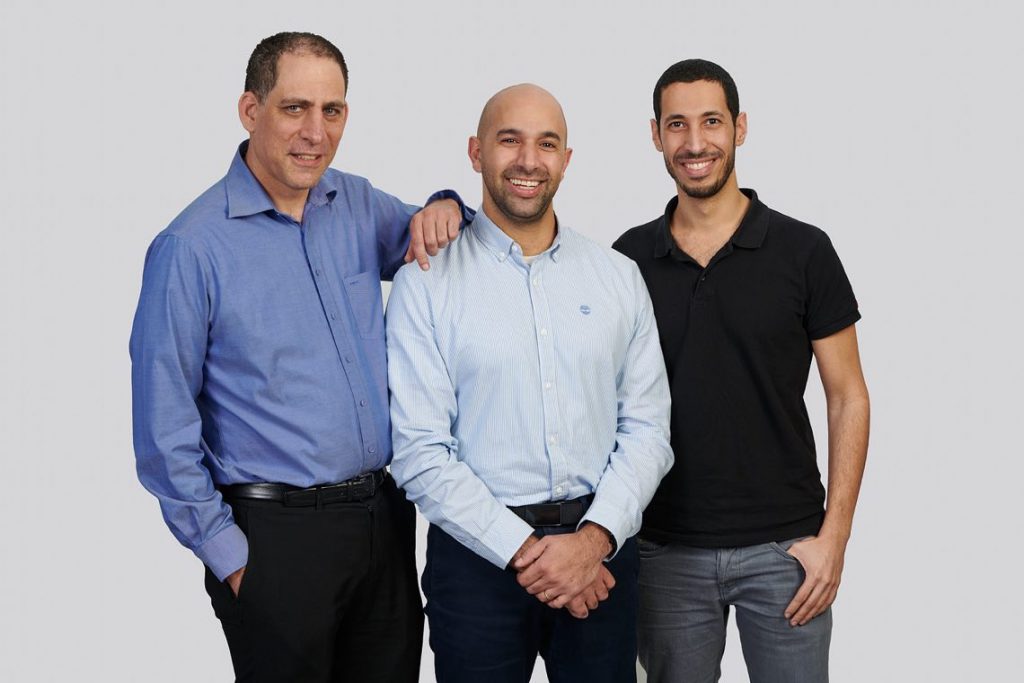 TriEye founders – from left to right - Prof. Uriel Levy -CTO, Avi Bakal -CEO and Omer Kapach - VP Research and Development. Photographer - David Garb