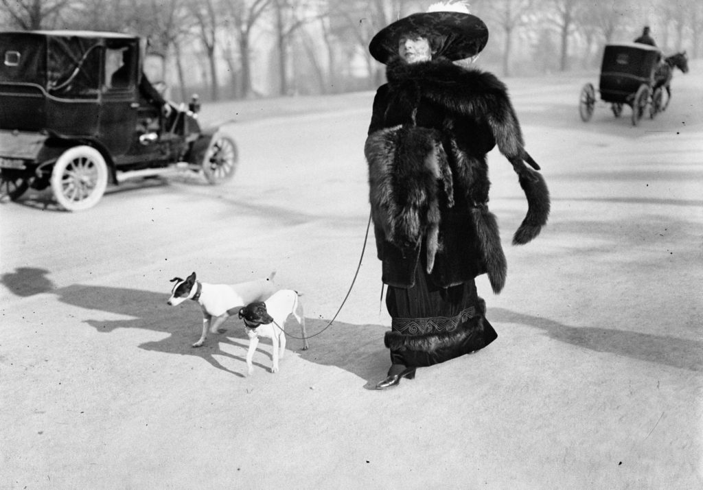 2. Anna la Pradvina, aussi appelée _La femme aux renards_, Avenue du Bois, Paris, 1911_0