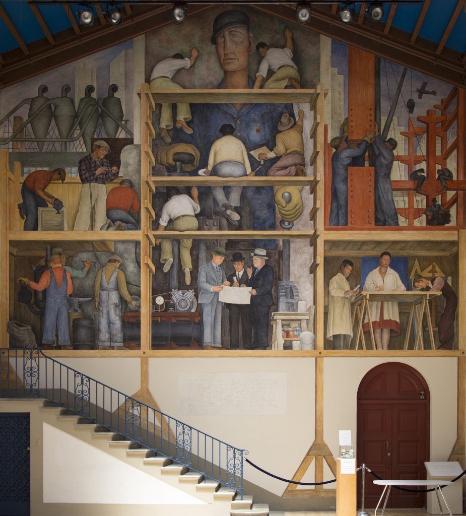 Il murale di Diego RIvera al San Francisco Art Institute. Immagine per gentile concessione del San Francisco Art Institute.