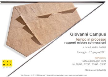 Kromya Art Gallery – Verona  presenta  Camera 13   GIOVANNI CAMPUS Tempo in processo. Rapporti misure connessioni