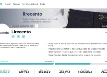 I pantaloni da uomo Lirecento raccolgono 900 mila euro su Mamacrowd. Investe anche l’Eltif ALIcrowd