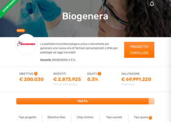 La biotech Biogenera chiude a oltre 2,8 mln euro la raccolta su CrowdFundMe. Obiettivo Euronext