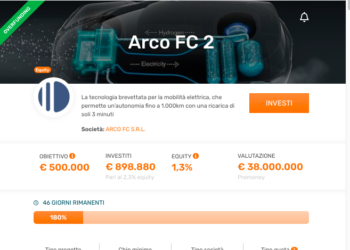 I motori elettrici Arco lanciano aumento di capitale da 8 mln euro, di cui 5 su Crowdfundme