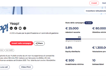 Il cfo virtuale Yeap avvia un equity crowdfunding da 230 mila euro su BacktoWork