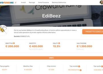 EdiBeez, editore di BeBeez e CrowdfundingBuzz, chiude in anticipo la sua campagna di equity crowdfunding sul target massimo di 400k euro. Ora vale 1,7 mln