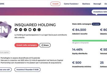 InSQUARED, holding di investimento in startup tech, lancia campagna di equity crowdfunding su Backtowork24