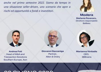 BeBeez vi aspetta il 22 giugno per discutere di M&A e mercato seller driven. BeBeez è media partner