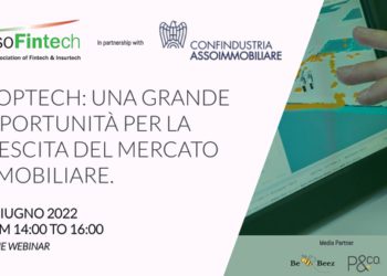 BeBeez vi aspetta il 28 giugno al webinar di Assofintech per parlare di Proptech, una grande opportunità per la crescita del mercato immobiliare. BeBeez è media partner