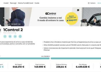 1Control incassa 650k euro in equity crowdfunding su Mamacrowd. Investe anche il fondo AliCrowd II