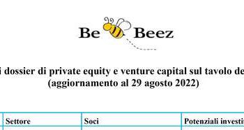Più di 100 dossier sul tavolo dei fondi  private equity e venture capital al ritorno dalle ferie.  L’elenco completo nell’Insight View di BeBeez