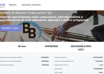 Belletti&Baroni Costruzioni lancia minibond per un massimo di 2 mln euro su Opstart