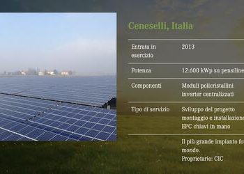 Bluefield Partners compra tre impianti fotovoltaici a Rovigo da CIC Group