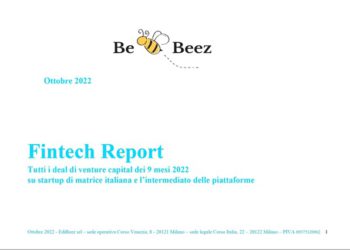 Report Fintech di BeBeez, più di un mld euro raccolto da startup e scaleup italiane in 9 mesi. Mentre le piattaforme di lending hanno intermediato in 6 mesi oltre 2,8 mld