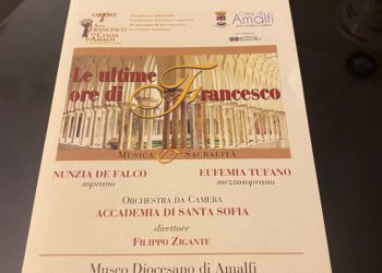 Filippo Zigante (Direttore), Eufemia Tufano (Mezzosoprano), Nunzia De Falco (Soprano) insieme per le celebrazioni dell’VIII centenario del passaggio di San Francesco in Terra d’Amalfi