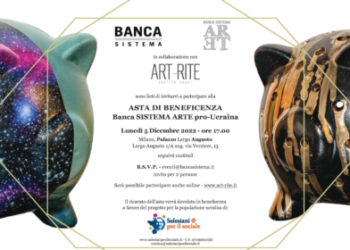 Asta di beneficienza Banca Sistema Arte a sostegno della popolazione ucraina