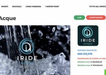 Iride Acque, pmi  che promuove il riutilizzo dei reflui industriali, raccoglie in poche ore 600k euro su Opstart e prepara l’acquisizione di Biemme Engineering