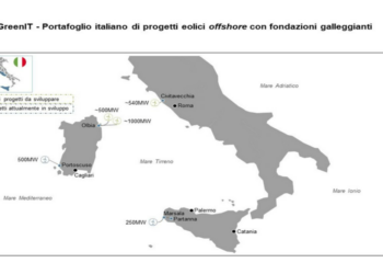 GreenIT (Eni e Cdp) svilupperà con Copenaghen Infrastructure tre parchi eolici offshore da 2 GW, 1 nel Lazio e 2 in Sardegna