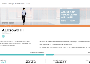 Azimut in raccolta con ALIcrowd III, che raggiunge già quota 22,9 mln euro su un target massimo di 40 mln