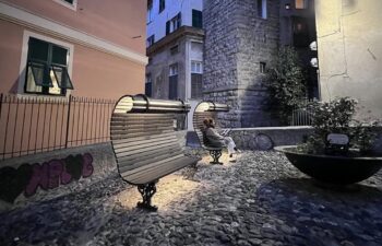 A Genova le panchine illuminate per la lettura e la rigenerazione urbana