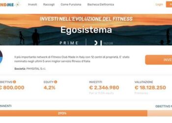 Il network di palestre Egosistema raccoglie 2,35 mln euro su CrowdFundMe. Tra gli Investitori Pogliani (ex ceo Illy) e Berni (ex ceo Moleskine)