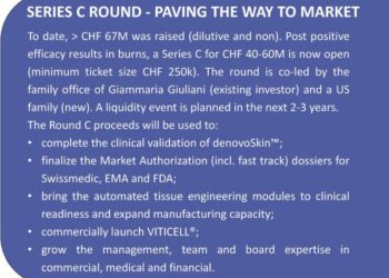 La biotech svizzera dal cuore italiano Cutiss apre nuovo round con target di raccolta 40 mln euro