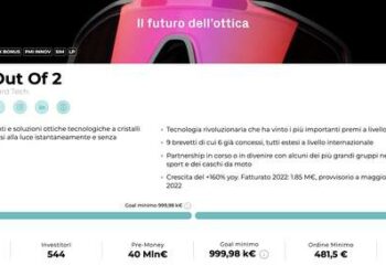 Gli occhiali intelligenti di Out Of chiudono un crowdfunding su Mamacrowd a 7,6 mln euro. Tra gli investitori, Ferrari e Azimut Eltif – Venture Capital ALIcrowd III