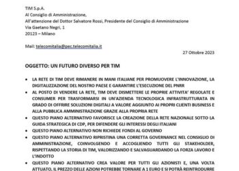 TIM, proposta alternativa alla cessione della NetCo da Merlyn Partners e dall’ex vice dg del gruppo tlc, Stefano Siragusa