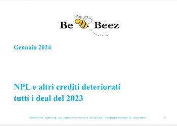 NPE, nel 2023 transazioni su crediti italiani per oltre 22 mld euro dai 35 mld del 2022. Il Report di BeBeez
