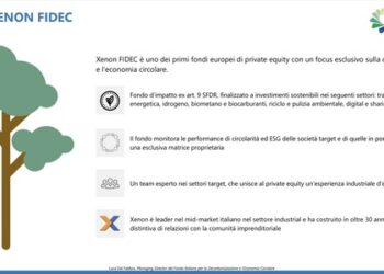 Xenon Private Equity si assicura 30 mln euro dal FEI per il nuovo Fondo Italiano per la Decarbonizzazione e l’Economia Circolare (Fidec)