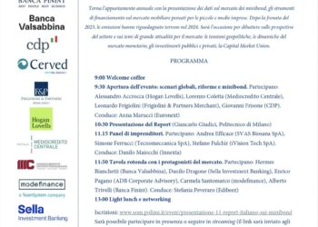 Appuntamento domani con l’11a edizione del Report dell’Osservatorio Minibond della School of Management del PoliMi