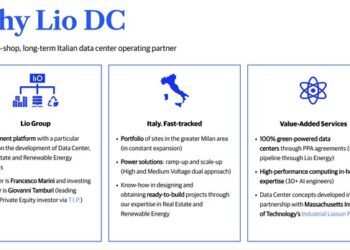 Lio Factory lancia cartolarizzazione immobiliare per sviluppare un data center da 100 MW a Milano