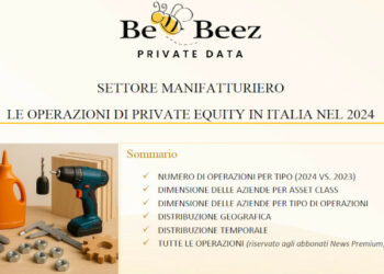 Manifatturiero: nel 2024 operazioni di private equity in contrazione rispetto al 2023