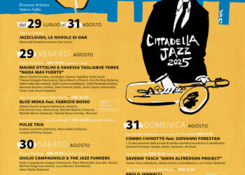 Dal 29 al 31 agosto va in scena il Cittadella Jazz Festival 2025. Una grande maratona che vede alternarsi artisti del calibro di Paolo Jannacci e Fabrizio Bosso