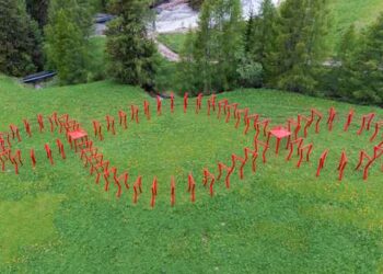 E’ stato inaugurato ieri il “Terzo Paradiso” di Michelangelo Pistoletto a Colfosco (BZ), in occasione della VII edizione di Smach