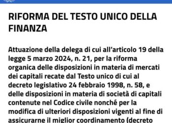 Approvato il decreto di riforma del Testo Unico della Finanza. Private capital protagonista