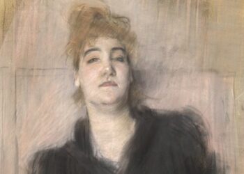 “Signora con abito nero seduta di fronte” di Giovanni Boldini è la prima opera della Collezione Roberto Casamonti in mostra fino al 3 gennaio 2026 a Firenze