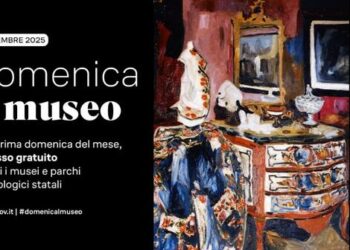 Domani torna in tutta Italia l’appuntamento con la Domenica al Museo, che si estende a martedì 4 novembre, giornata dell’Unità Nazionale e delle Forze Armate