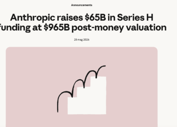 Anthropic raccoglie altri 65 mld $ in un round di Serie H che porta il colosso dell’AI a 965 mld $ di valore post-money