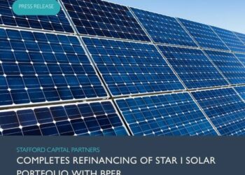 Stafford Capital rifinanzia per 89,4 mln euro con BPER  i 30 impianti solari in Italia del portafoglio STAR I