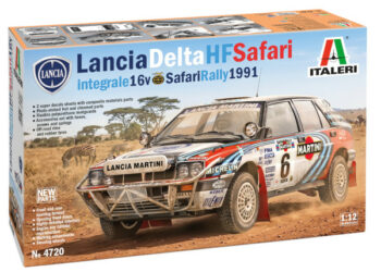 Italeri amplia la gamma premium e lancia il nuovo kit Lancia Delta HF Safari Integrale 16v in scala 1:12