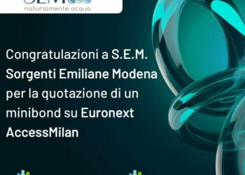Gruppo SEM (Acqua Nocera Umbra) emette un Sustainability-Linked Bond da 12 mln euro, sottoscritto da CDP e Crédit Agricole Italia